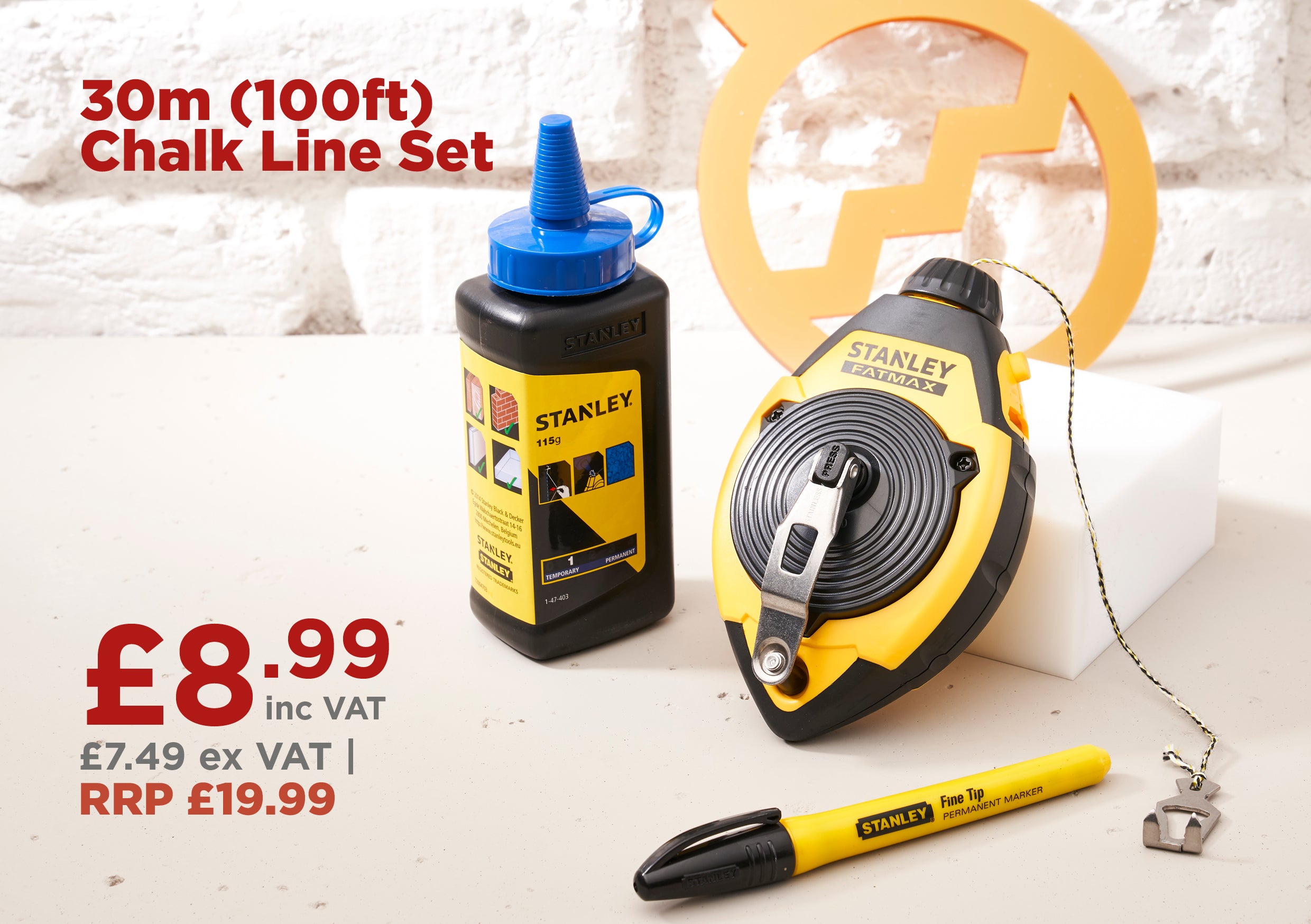 Stanley FatMax® Chalk Line Set 30m