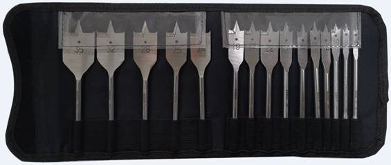 Bahco 15 Piece Flat Bit Set