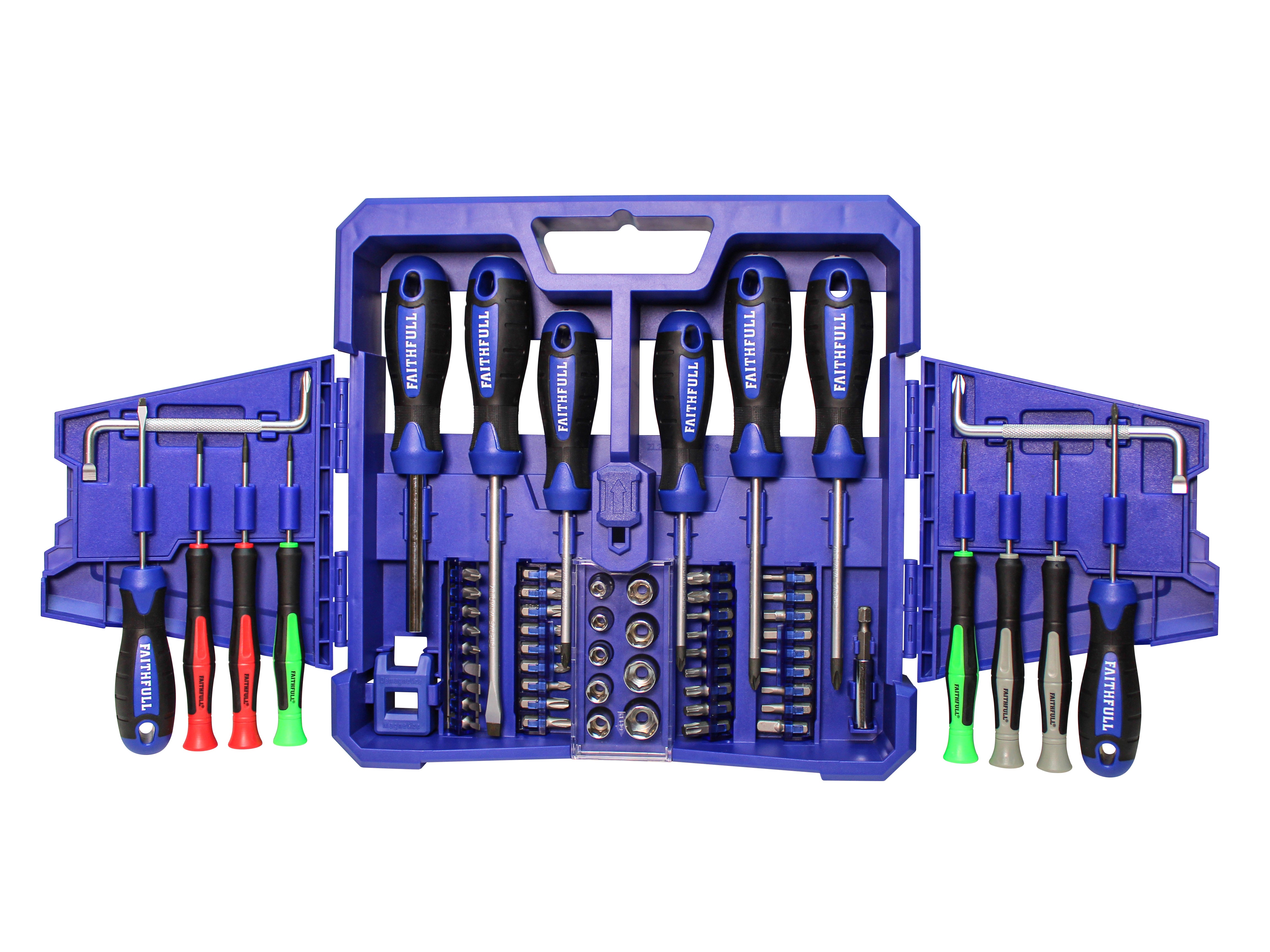 Faithfull Quality Tools 63 Piece Screwdriver Set