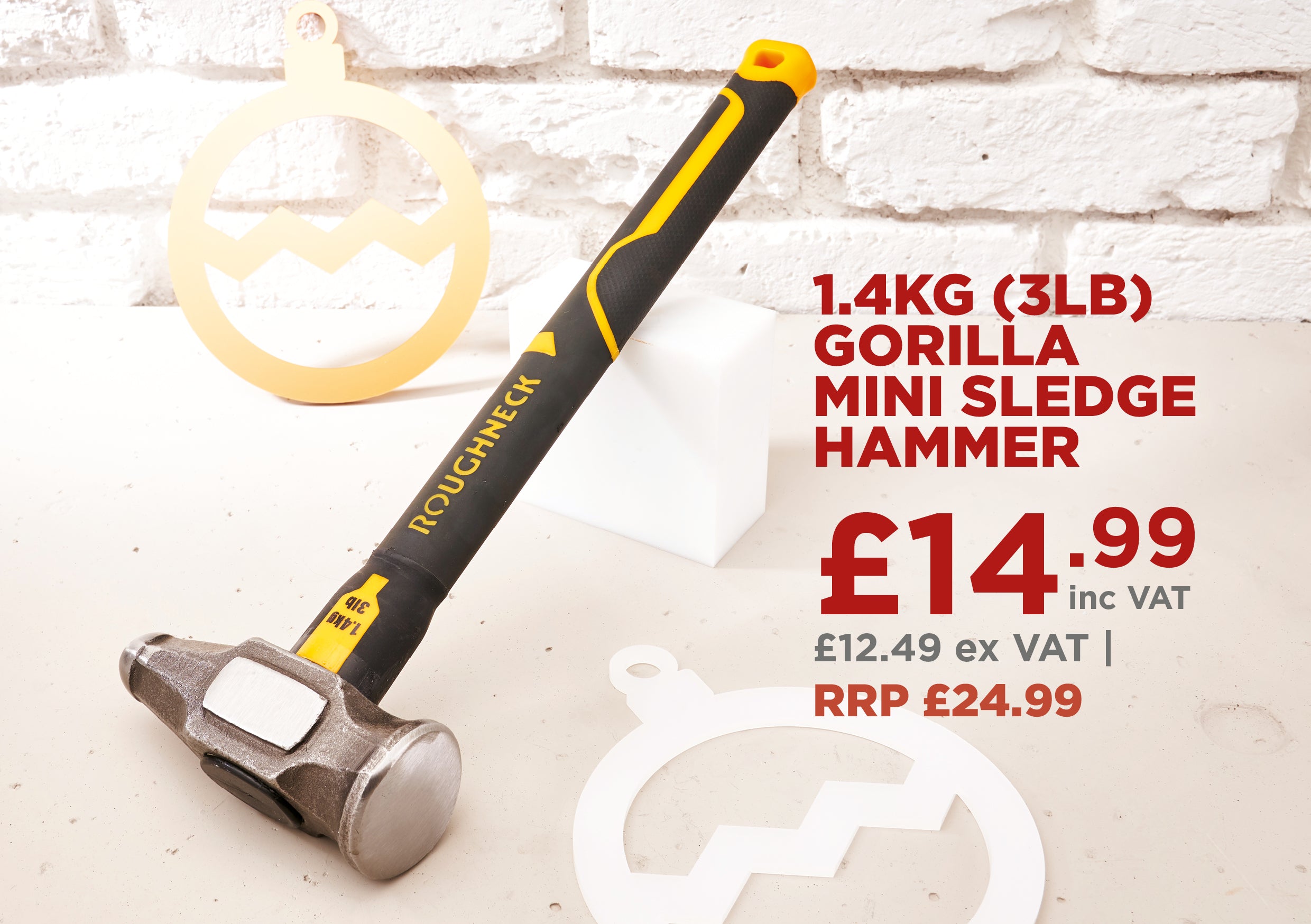 Roughneck Gorilla Mini Sledge Hammer 1.4kg (3lb)