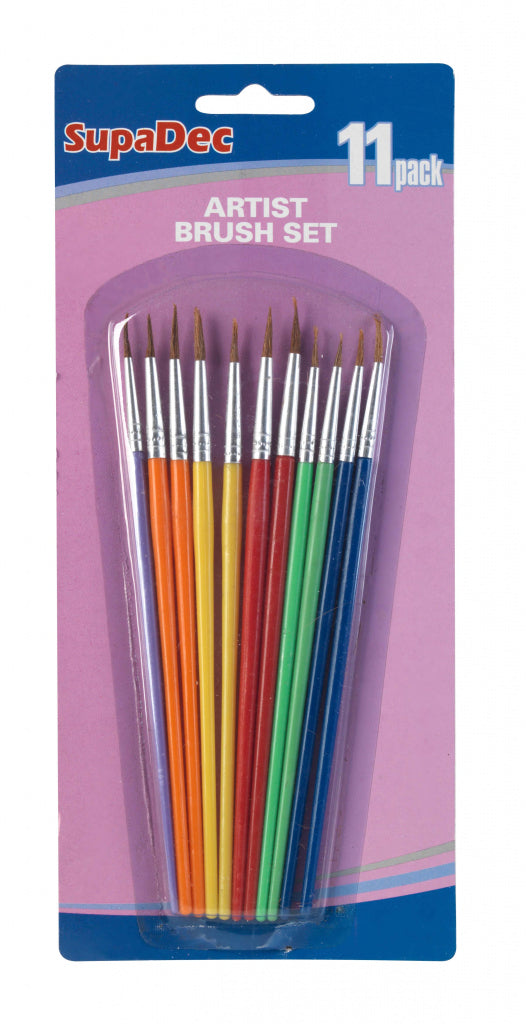 Supadec - Artist Brush Set - 11 Pack