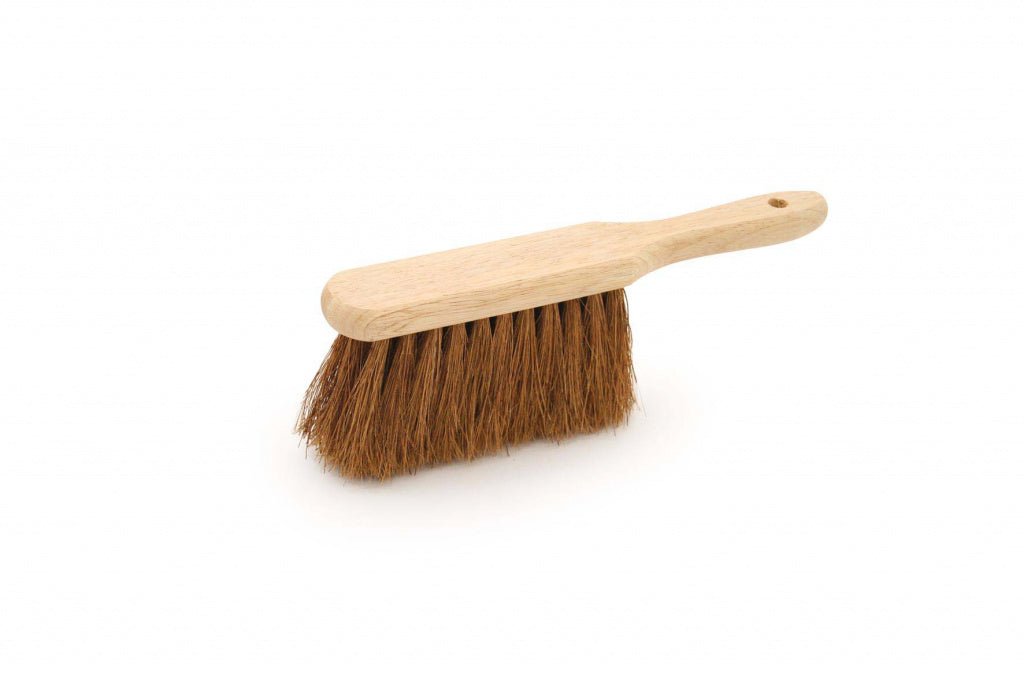 Natural Bassine Bristle Wooden Hand Brush - 250mm (10in) & 280mm (11in)