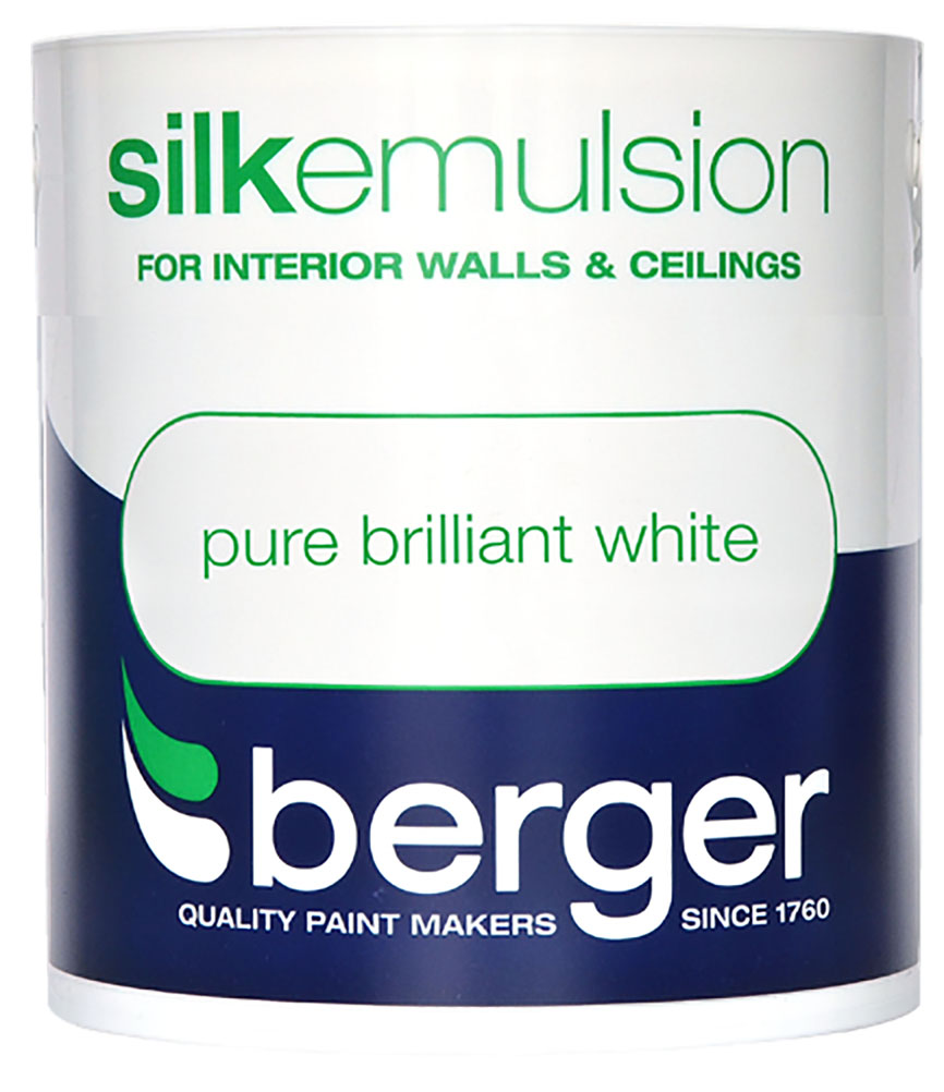 Berger - Pure Brilliant White - Silk Emulsion Paint - 1 litre