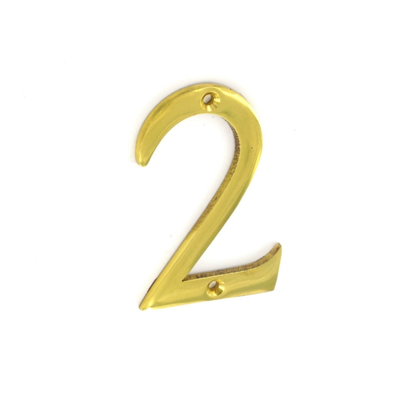 Brass House Numbers 75mm (3")