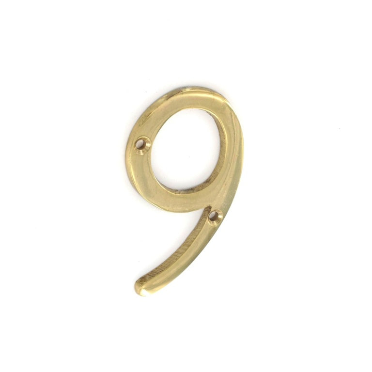 Brass House Numbers 75mm (3")