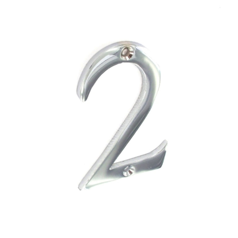 Chrome Plated House Numbers 75mm (3")