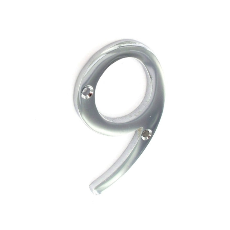 Chrome Plated House Numbers 75mm (3")