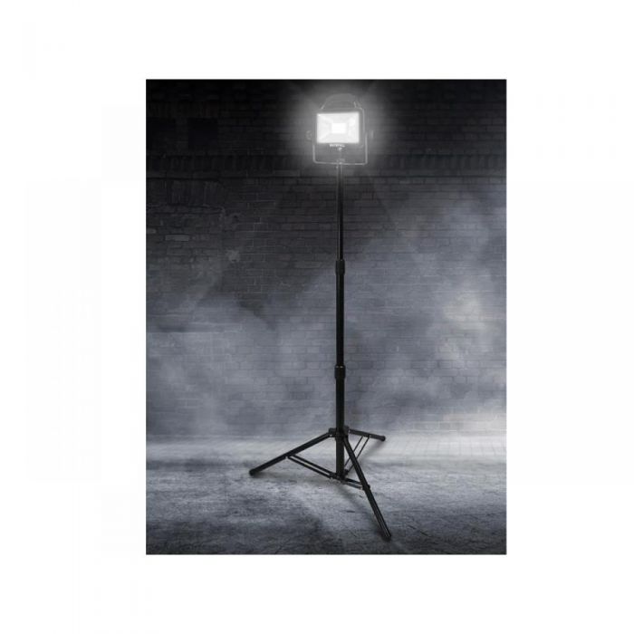 Faithfull Quality Tools - LED Single Head Tripod Site Light 20W 1800 Lumens 110V