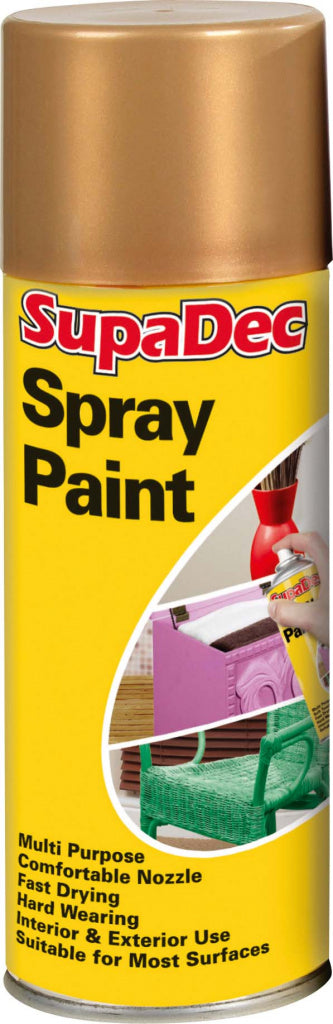 SupaDec Metallic Spray Paint - Silver & Gold - 400ml