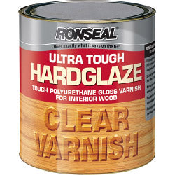 Ronseal - Ultra Tough Interior Wood Varnish - Hard-glaze & Satin-coat finishes