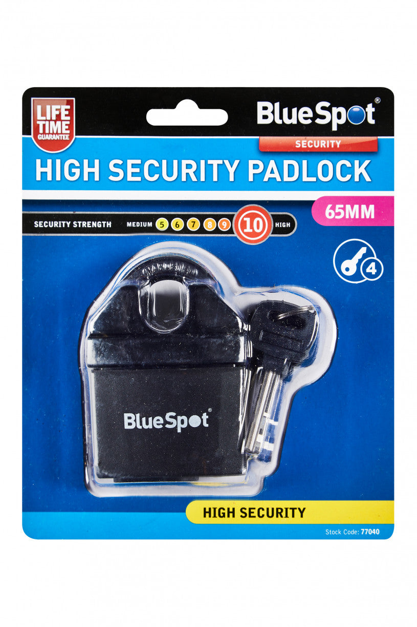 Bluespot High Security Padlock 65mm (77040)