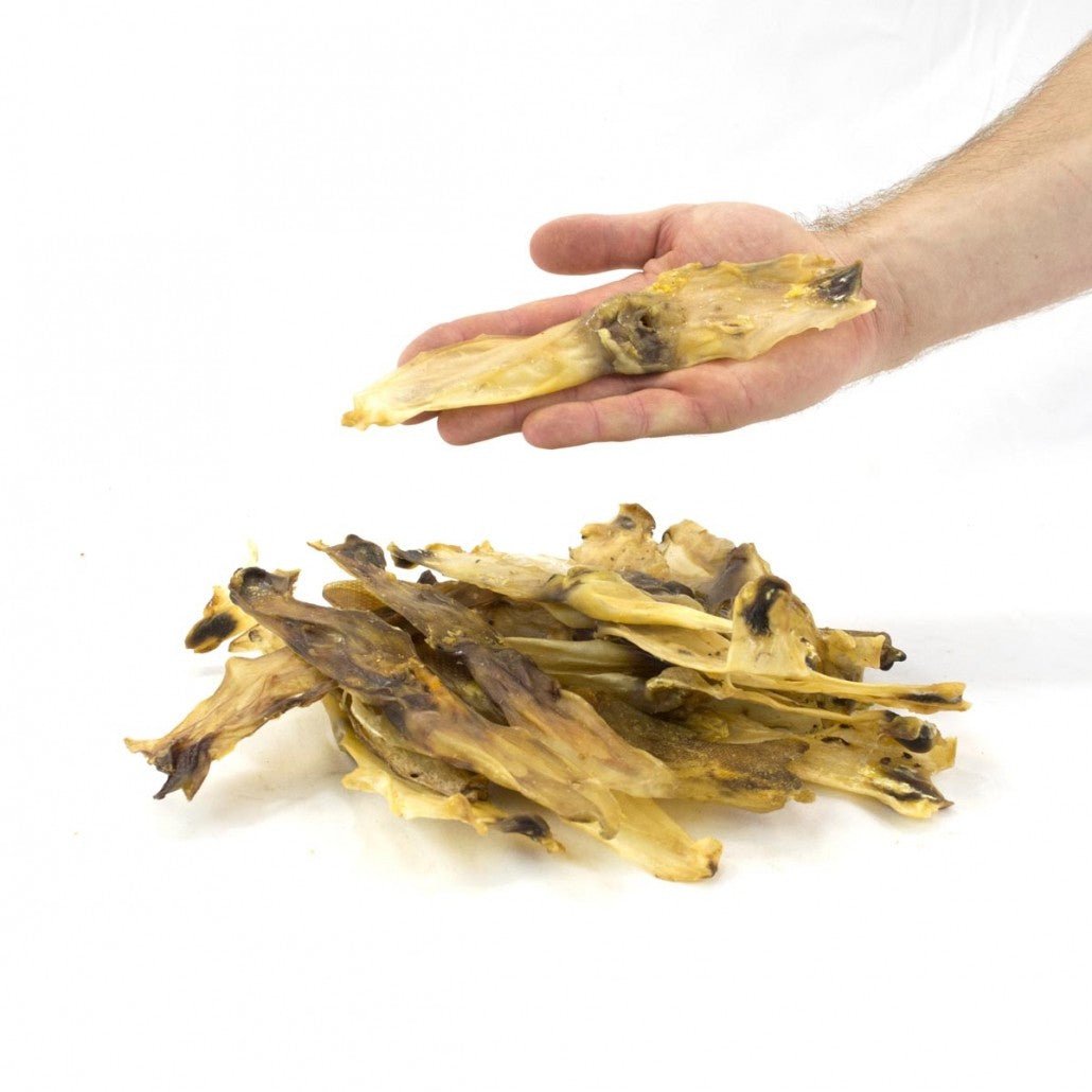 Air Dried Pigs Ear Strips Natural Dog Treats