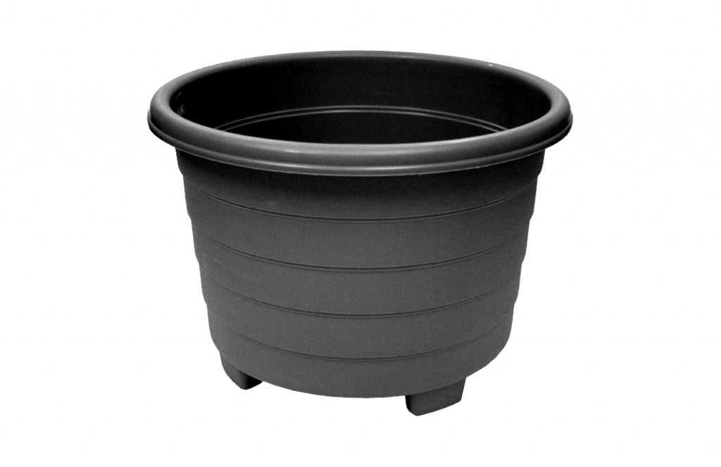 Grosvenor - Round Planter - Ebony - 39cm