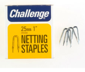 Zinced Netting Staples - 15 mm (5/8"), 20 mm (3/4") - 40g pack