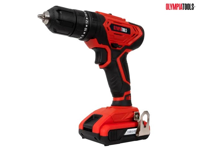 Olympia Tools - Cordless Combi Drill 20V - Includes 1 x 1.5Ah Li-ion Battery