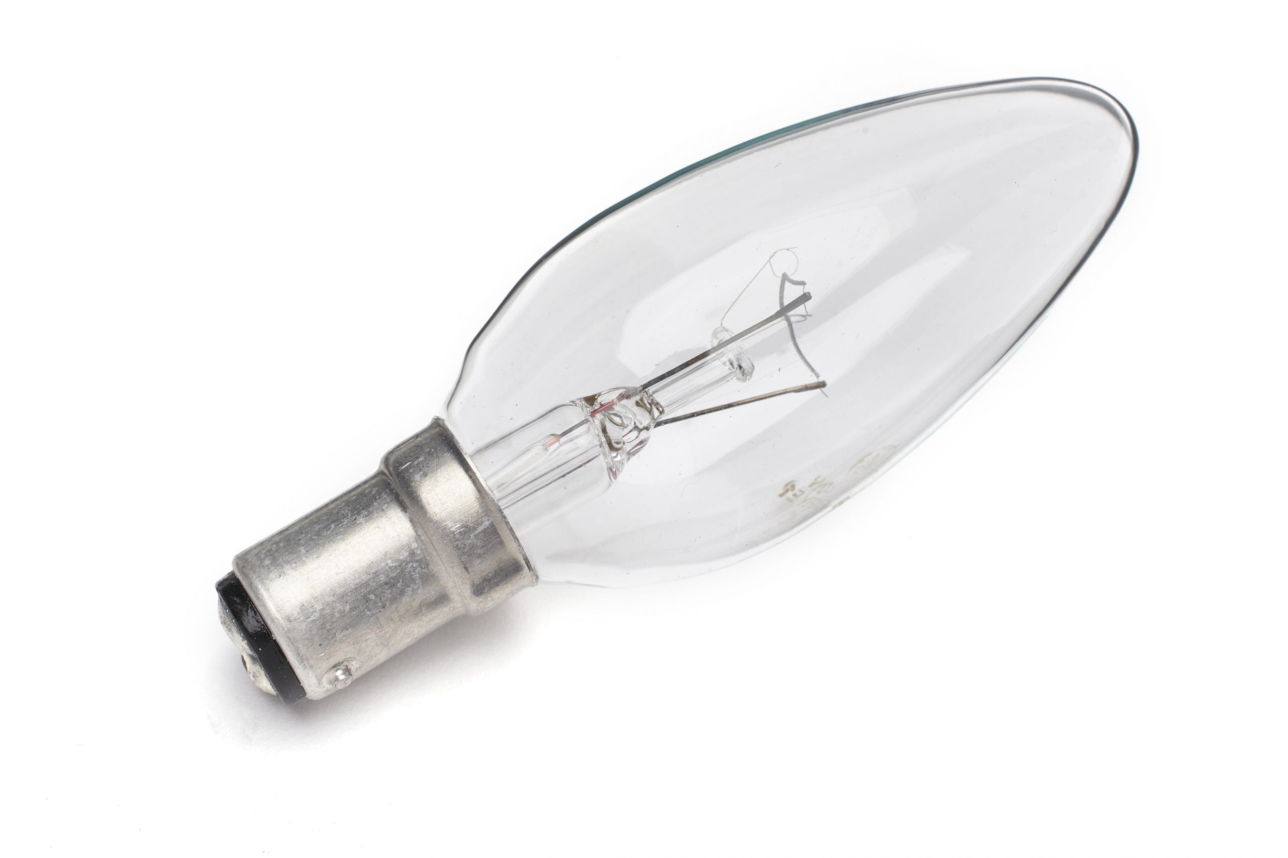 60w Clear Candle Bulbs SBC (Small Bayonet Cap)