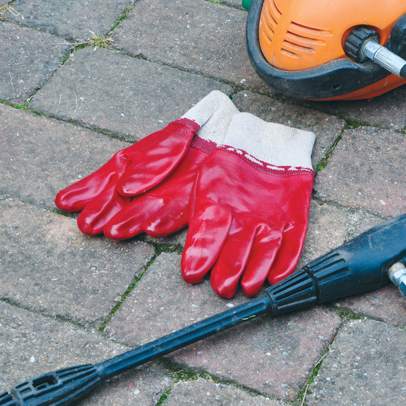 Red Rubber Gloves (GGHDRR)