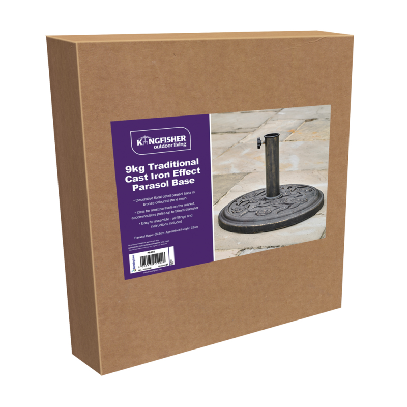 Kingfisher 9kg Cast Iron Effect Parasol Base