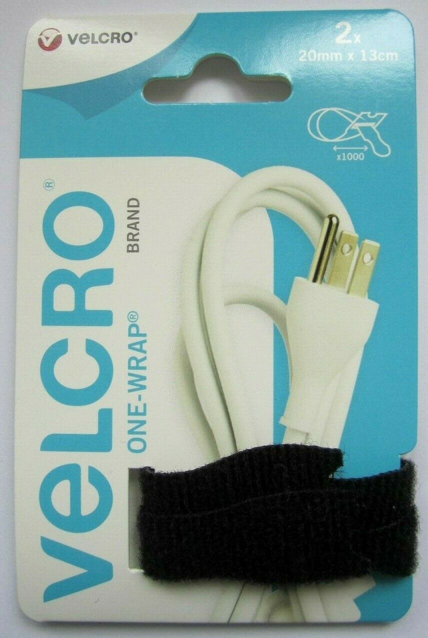 Velcro Brand One Wrap 20mm x 13cm White & Black