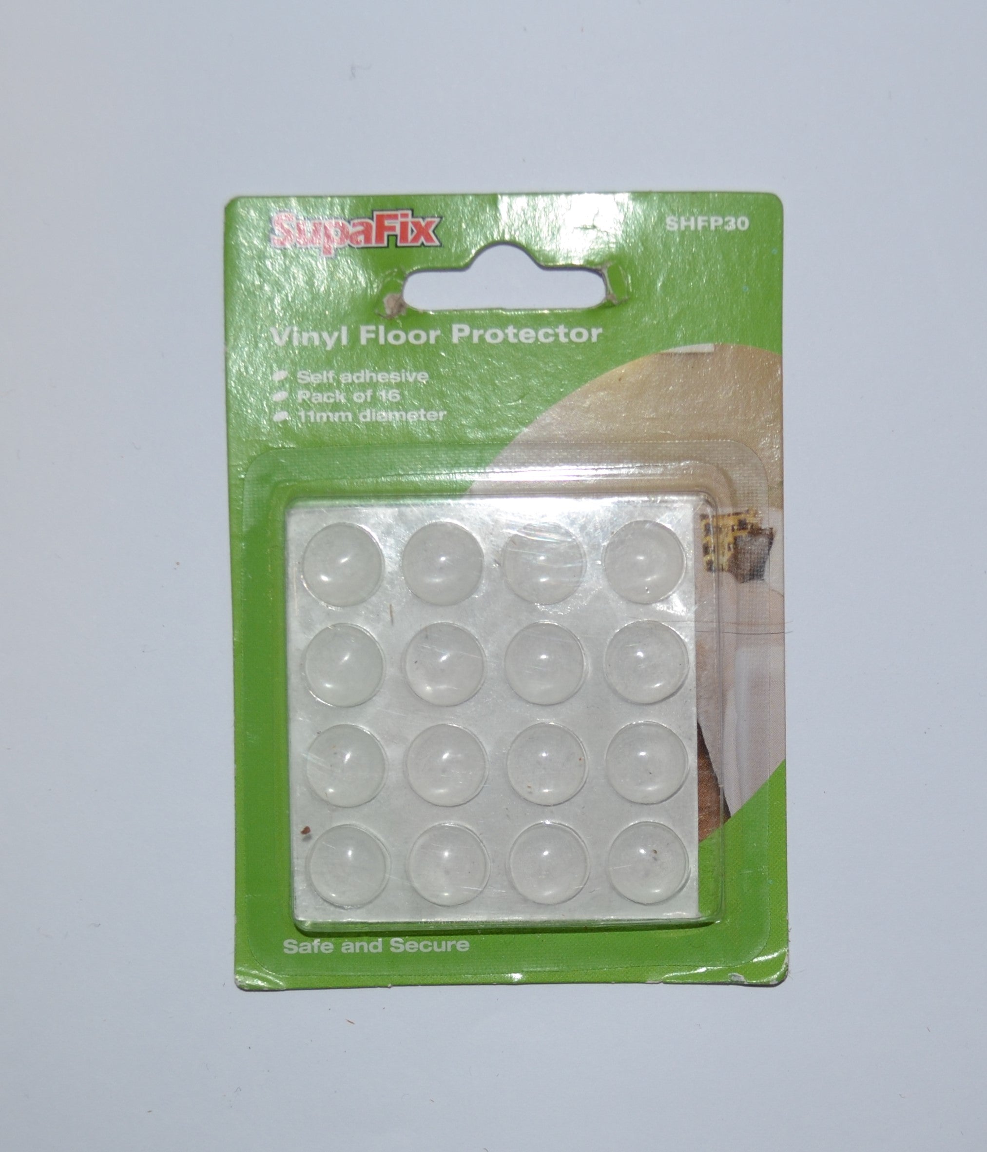 Vinyl Floor Protectors - 16 pack - 11 mm