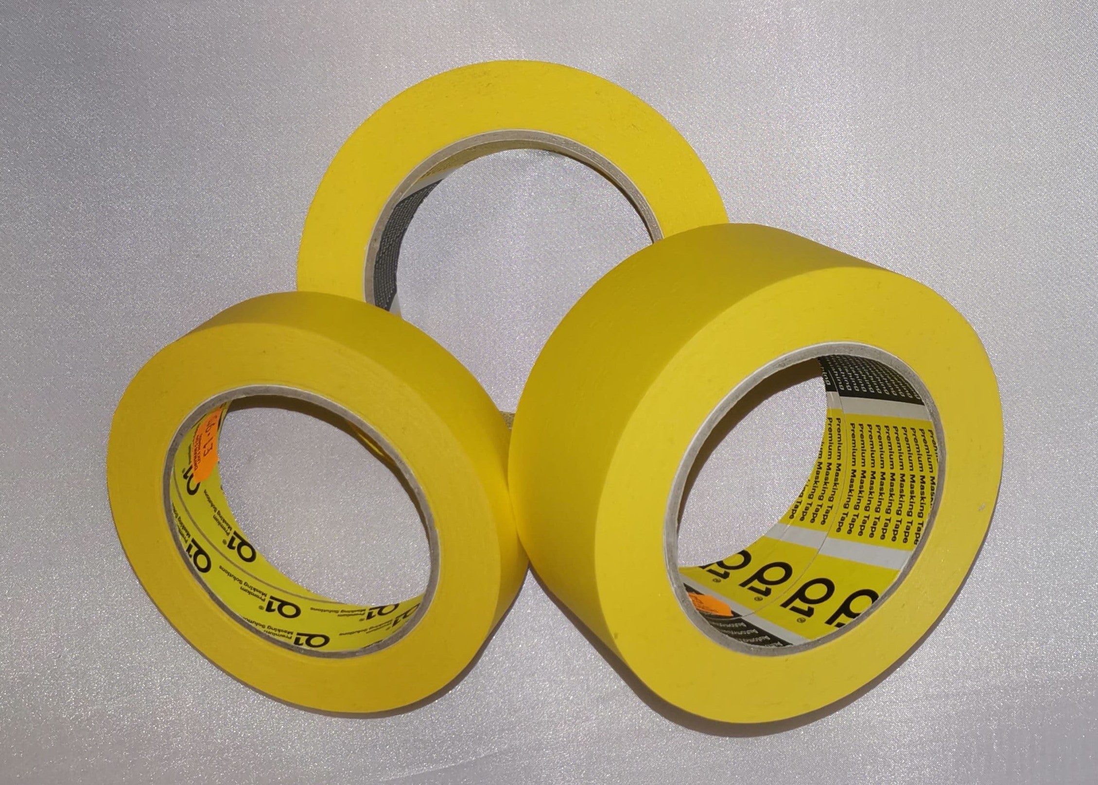 Masking / Painters Tape - Yellow - 25 mm (1"), 35 mm (1.5") & 50 mm (2")